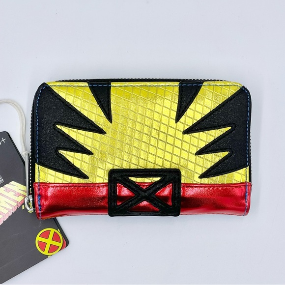 NEW Loungefly Marvel Studios X-Men ‘97 Metallic Shine Wolverine Zip Wallet - Picture 2 of 7